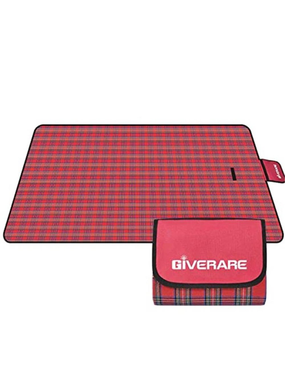 XL Waterproof Sandproof Beach Blanket Picnic Mat Camping Outdoor Travel Lawn Red